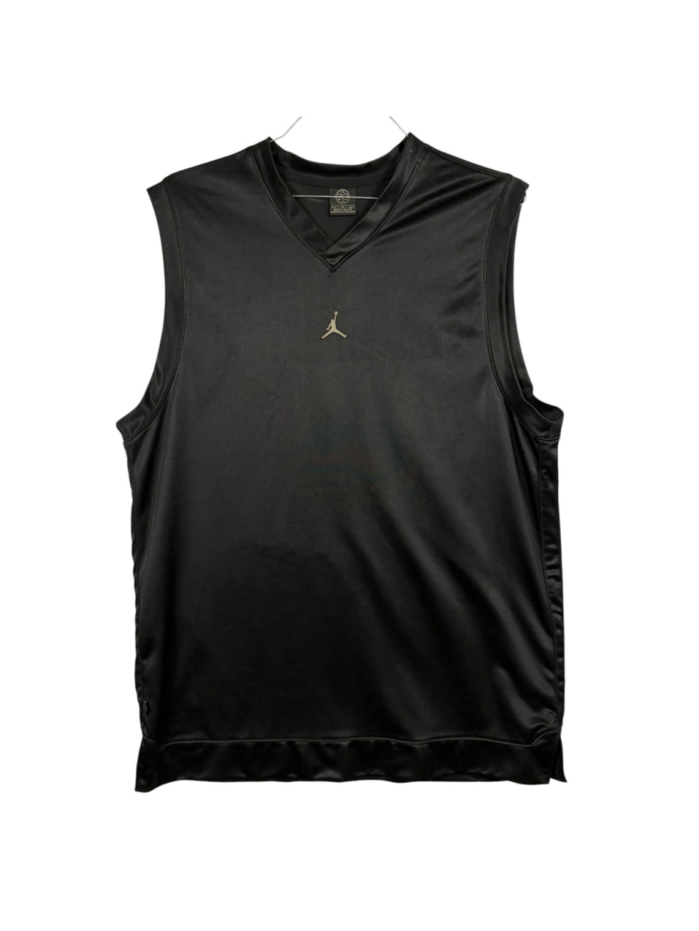 Air Jordan 20th Anniversary Tank Top Black Jumpman Logo V Neck Workout Men Large